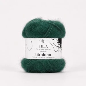 Włóczka Tilia 347 Deep Pine - leśna zieleń (Filcolana)