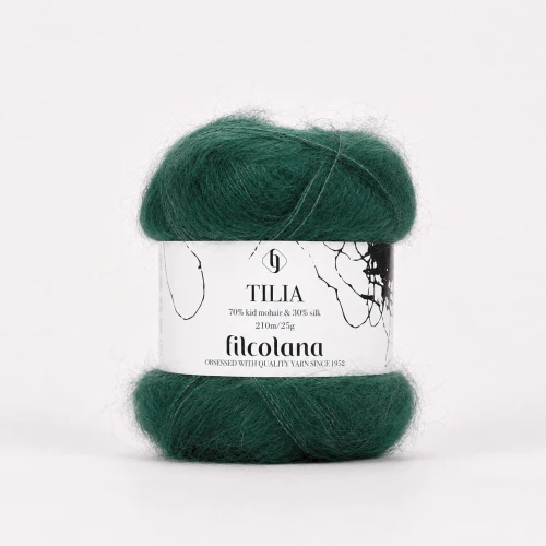 Włóczka Tilia 347 Deep Pine - leśna zieleń (Filcolana)