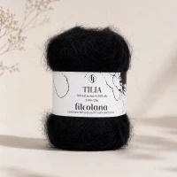 Włóczka Tilia 102 Black -  czarny (Filcolana)