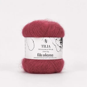 Włóczka Tilia 323 Cranberry - żurawinowa czerwień (Filcolana)