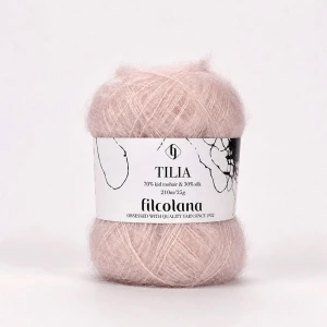 Włóczka Tilia 321 Sakura - rozbielony róż (Filcolana)