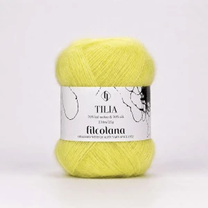 Włóczka Tilia 255 Limelight - cytrynowy żółty (Filcolana)
