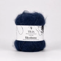 Włóczka Tilia 145 Navy Blue - granatowy (Filcolana)