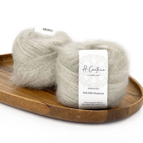 Kid Silk Nuance 002 alabaster ( Laines du Nord )