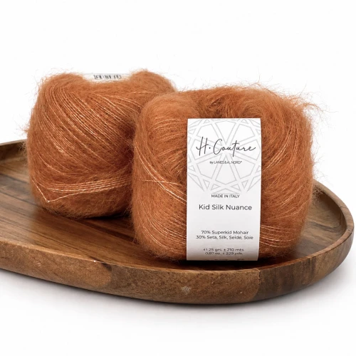 Włóczka Kid Silk Nuance 014 bursztyn