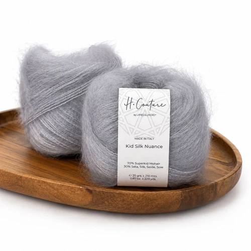 Włóczka Kid Silk Nuance 028 gołębia szarość