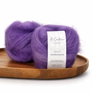 Włóczka Kid Silk Nuance 036 ametyst ( Laines du Nord )