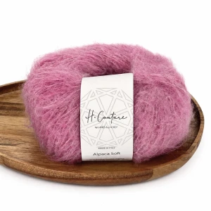 Włóczka Alpaca Soft 15 - różowa orchidea ( Laines du Nord )