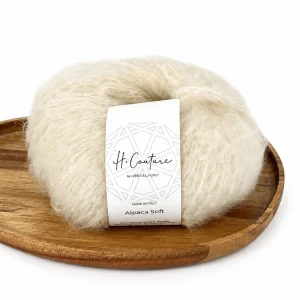 Włóczka Alpaca Soft 01 - kremowy ( Laines du Nord )