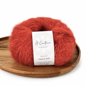 Włóczka Alpaca Soft 06 - terakota ( Laines du Nord )