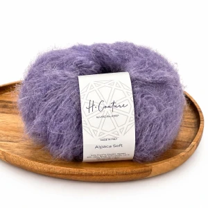 Włóczka Alpaca Soft 09 - lawendowy ( Laines du Nord )