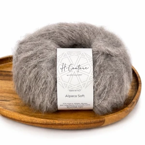 Włóczka Alpaca Soft 19 - ciemny beż ( Laines du Nord )