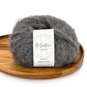 Włóczka Alpaca Soft 18 - ciemnoszary ( Laines du Nord )