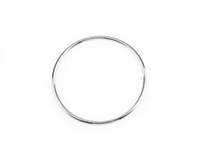 Kółko metalowe 11 cm – uchwyt do torebki szydełkowej ( srebrny )