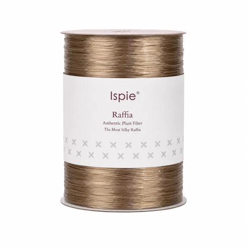 Rafia Ispie 287A Brown - 100% wiskoza 250 m