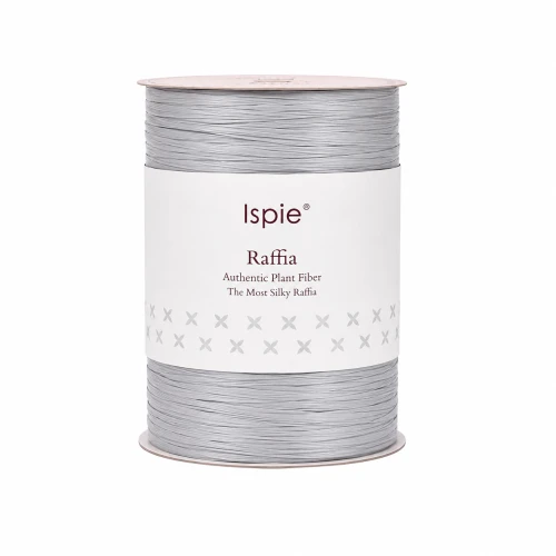 jasno szara włóczka rafia ispie