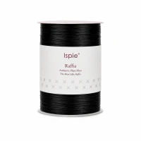 Rafia Ispie 126A Black – 100% wiskoza 250 m