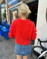 Sweter robiony od góry według wzoru PetiteKnit