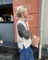 Ręcznie robiona kamizelka damska na drutach
