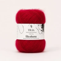 Włóczka Tilia 218 Chinese Red - chińska czerwień (Filcolana)