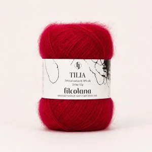 Włóczka Tilia 218 Chinese Red - chińska czerwień (Filcolana)