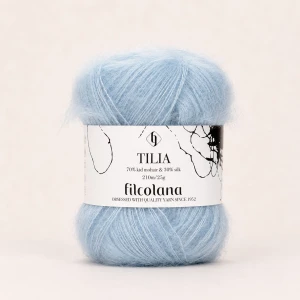 Włóczka Tilia 340 Ice Blue - lodowy niebieski  (Filcolana)