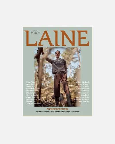 Okładka Laine Anniversary Issue – jubileuszowe wydanie magazynu dziewiarskiego