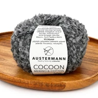 Włóczka Cocoon Merino&Cotton 06 szary melanż ( Austermann )