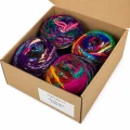 Zestaw Sari Silk Yarn 14 - multikolorowy zestaw czterech włócze
