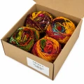 Zestaw Sari Silk Yarn 13 - multikolorowy zestaw czterech włóczek