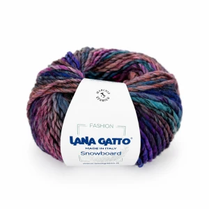 Włóczka Snowboard 31397 Purple Mix 100g/100m ( Lana Gatto )