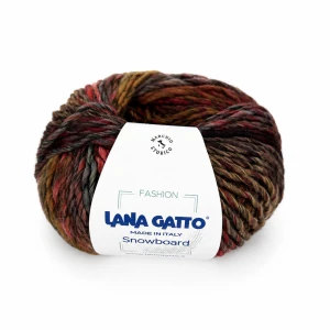 Włóczka Snowboard 31400 Orange Mix 100g/100m ( Lana Gatto )