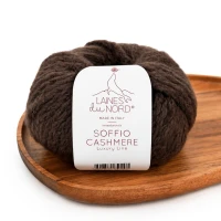 Włóczka Soffio Cashmere 3011 czekoladowy 25g/70m ( Laines du Nord )
