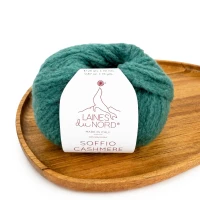 Włóczka Soffio Cashmere 004 szmaragdowy 25g/70m ( Laines Du Nord )