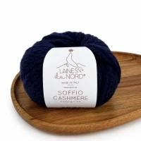 Włóczka Soffio Cashmere 019 granatowy 25g/70m ( Laines du Nord )