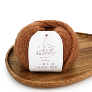 Włóczka Soffio Cashmere 035 rudy 25g/70m ( Laines du Nord )