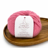 Włóczka Soffio Cashmere 203 różowy 25g/70m ( Laines du Nord )