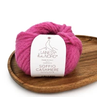 Włóczka Soffio Cashmere 204 fuksja 25g/70m ( Laines du Nord )