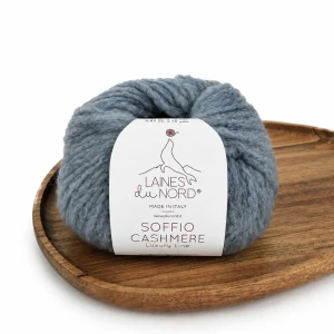 Włóczka Soffio Cashmere 030 gołębi 25g/70m ( Laines du Nord )