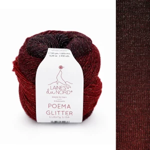 Włóczka Poema Glitter 020 ombre 150g/600m ( Laines du Nord )