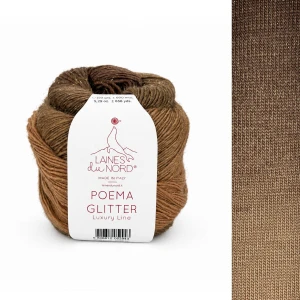 Włóczka Poema Glitter 021 ombre 150g/600m ( Laines du Nord )