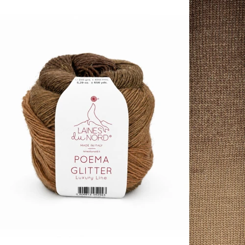 Włóczka Poema Glitter 021 ombre 150g/600m