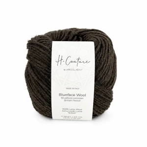 Włóczka Blueface Wool 003 gorzka czekolada 50g/125m ( Laines du Nord )