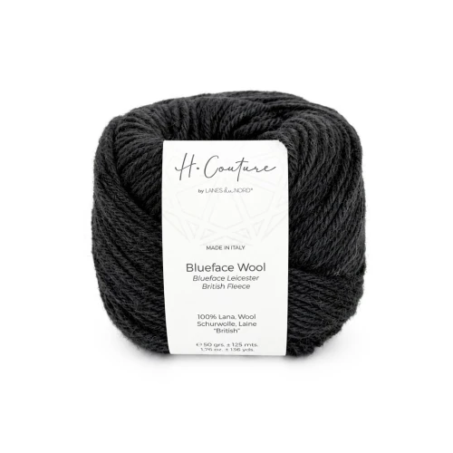 Włóczka Blueface Wool 004 antracyt