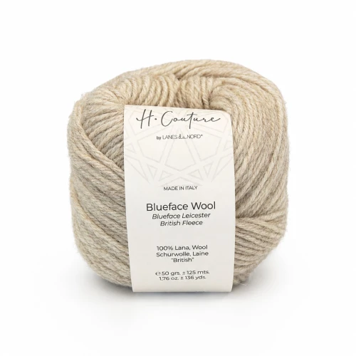 Blueface Wool 001 beżowy mel 50g/125m