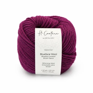 Włóczka Blueface Wool 020 biskupi 50g/125m ( Laines du Nord )
