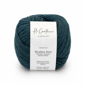 Włóczka Blueface Wool 008 petrol 50g/125m ( Laines du Nord )