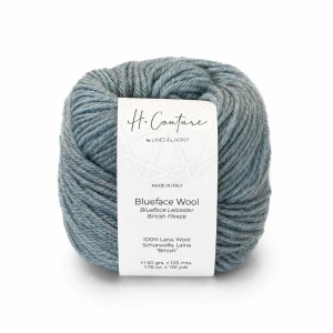 Włóczka Blueface Wool 012 lodowy błękit 50g/125m ( Laines du Nord )