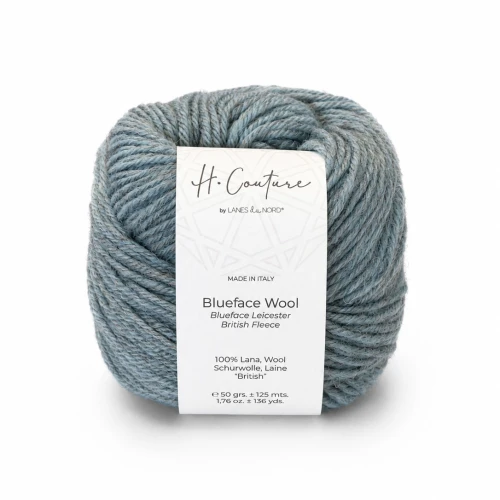 Włóczka Blueface Wool 012 lodowy błękit 50g/125m
