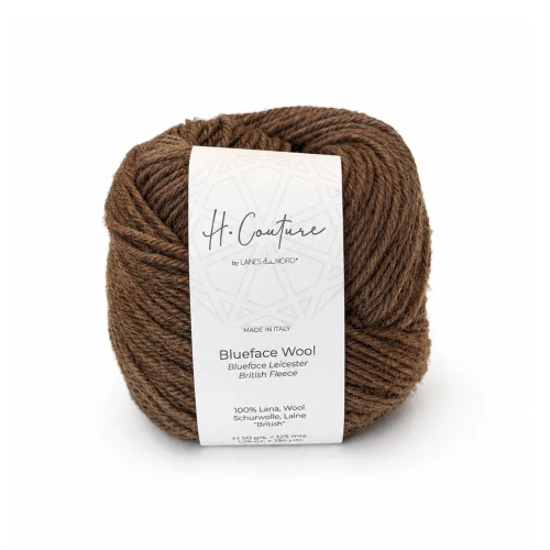Włóczka Blueface Wool 016 orzech 50g/125m